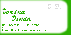 dorina dinda business card